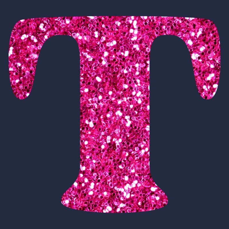 Buchstabe t rosa Glitzer