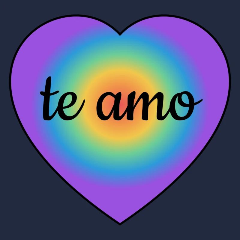 Te amo Ich liebe dich auf Spanisch Herz corazon