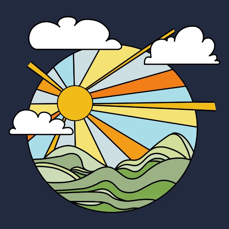 MONTAGNES - SUNSET GRAPHICS