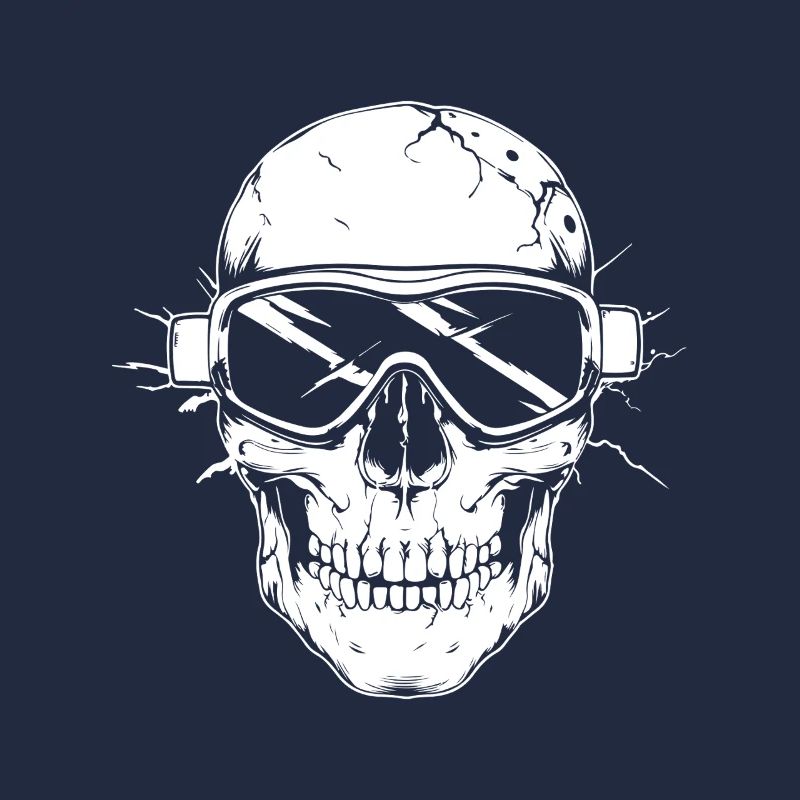 Ski Ski Goggles Skeleton