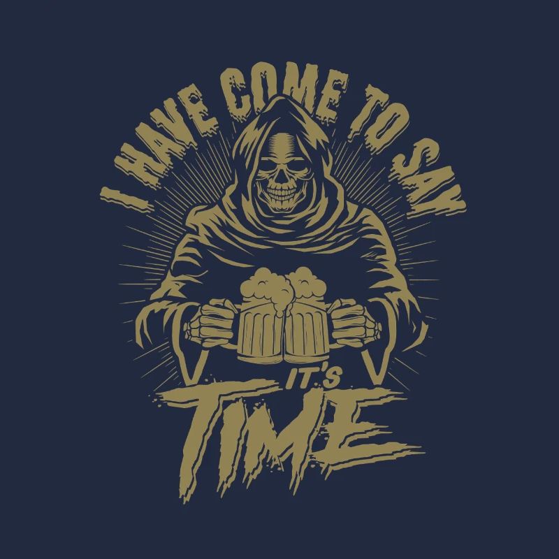 Grim Reaper Beer Time Has Come Funny