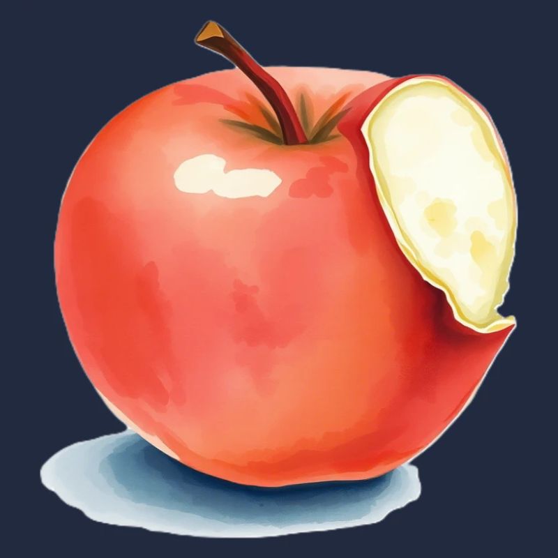 Pomme peinte