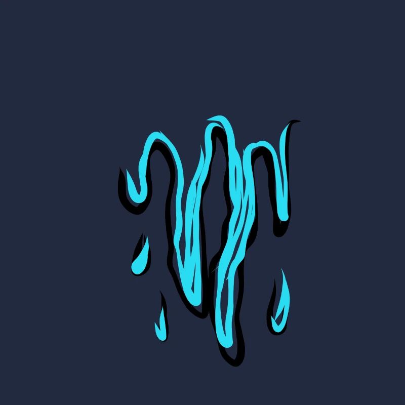 Dripping blue design modern