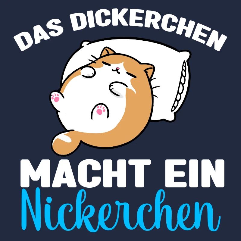 Katze Das Dickerchen macht ein Nickerchen