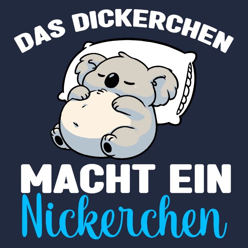 Koala Schlafshirt Dickerchen macht Nickerchen