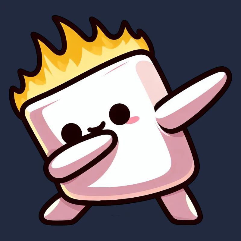 Marshmallow Fire Flame Grilling Dab