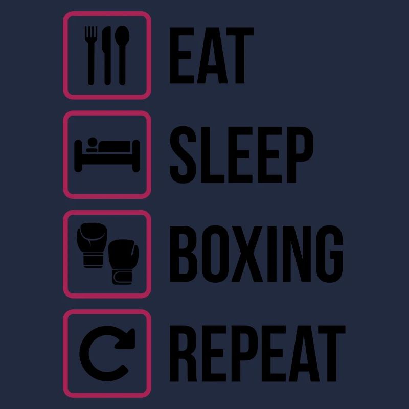 Mangez le sommeil de boxe Répéter