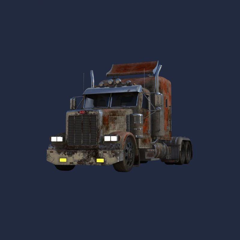 Camion poids lourd américain