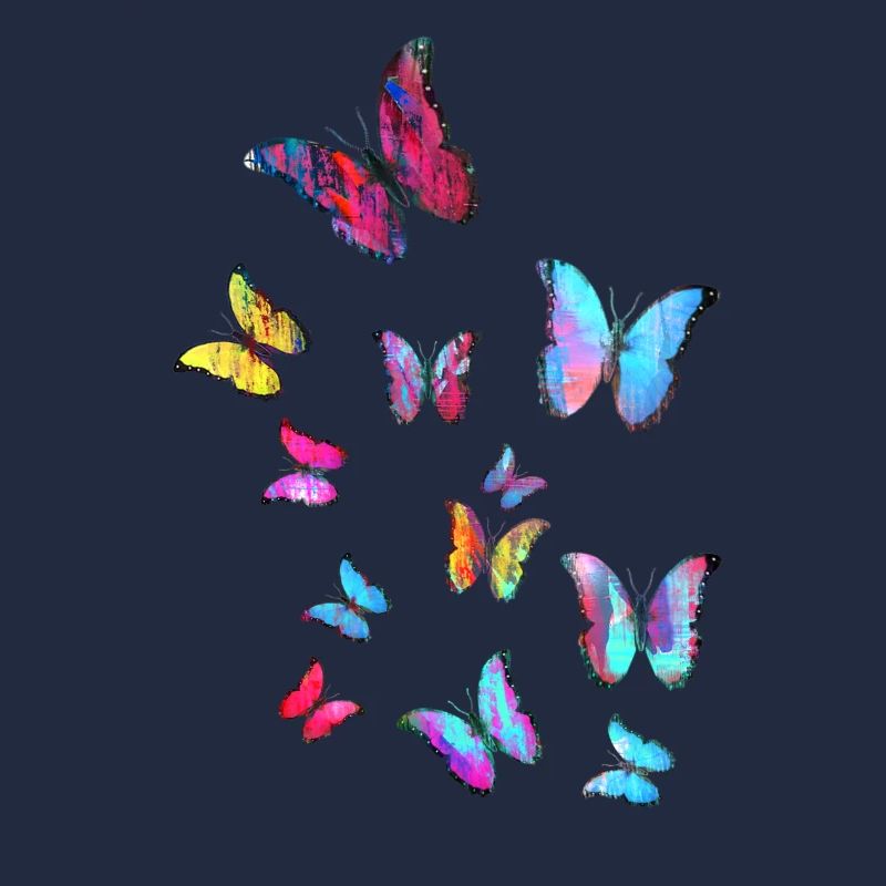 Papillon, papillon coloré, butterfly, essaim