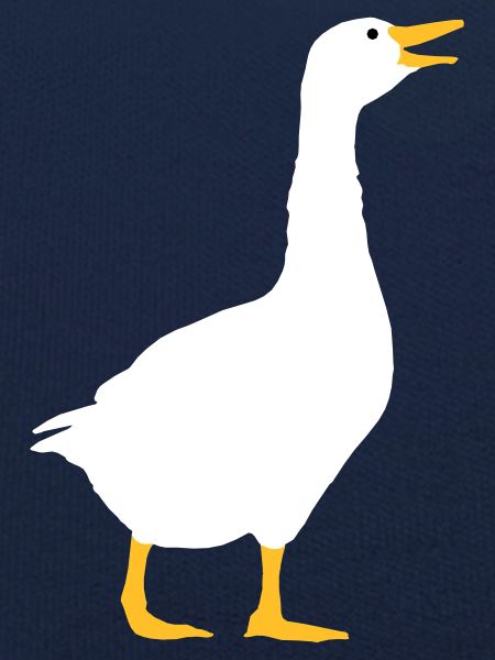 Laughing goose design