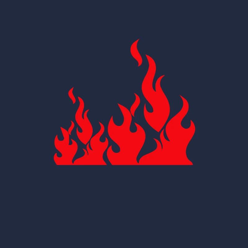 Flammen lodernd beeindruckend