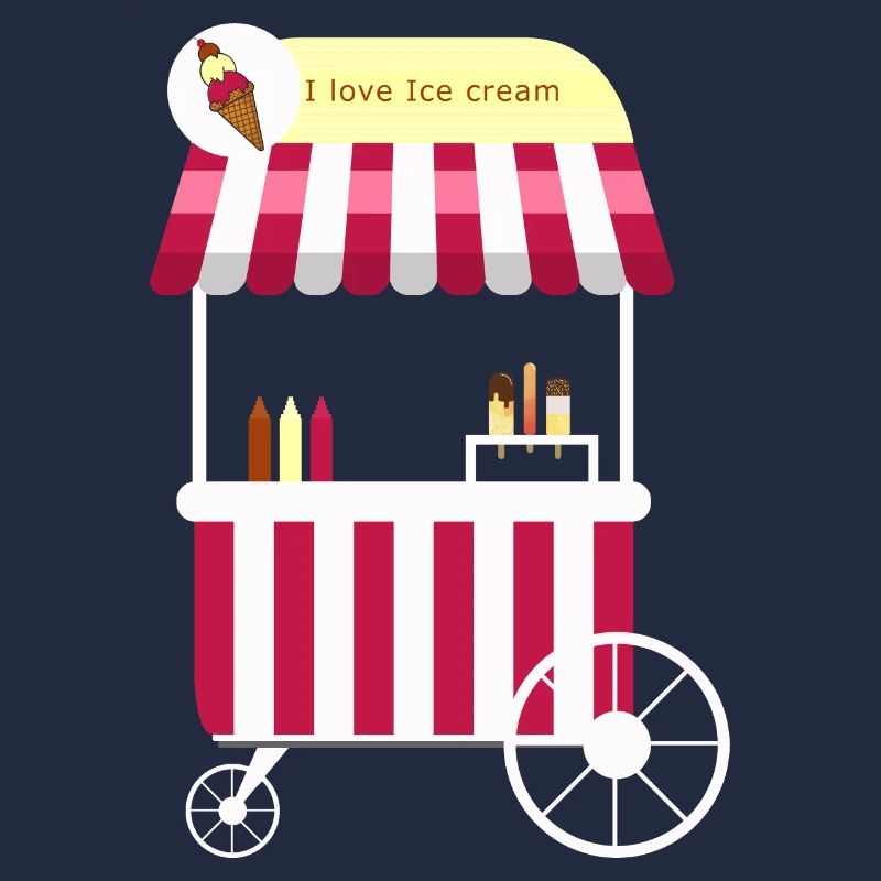 Eiswagen, Eismann, Eisdiele, Eiskrem, Eis,