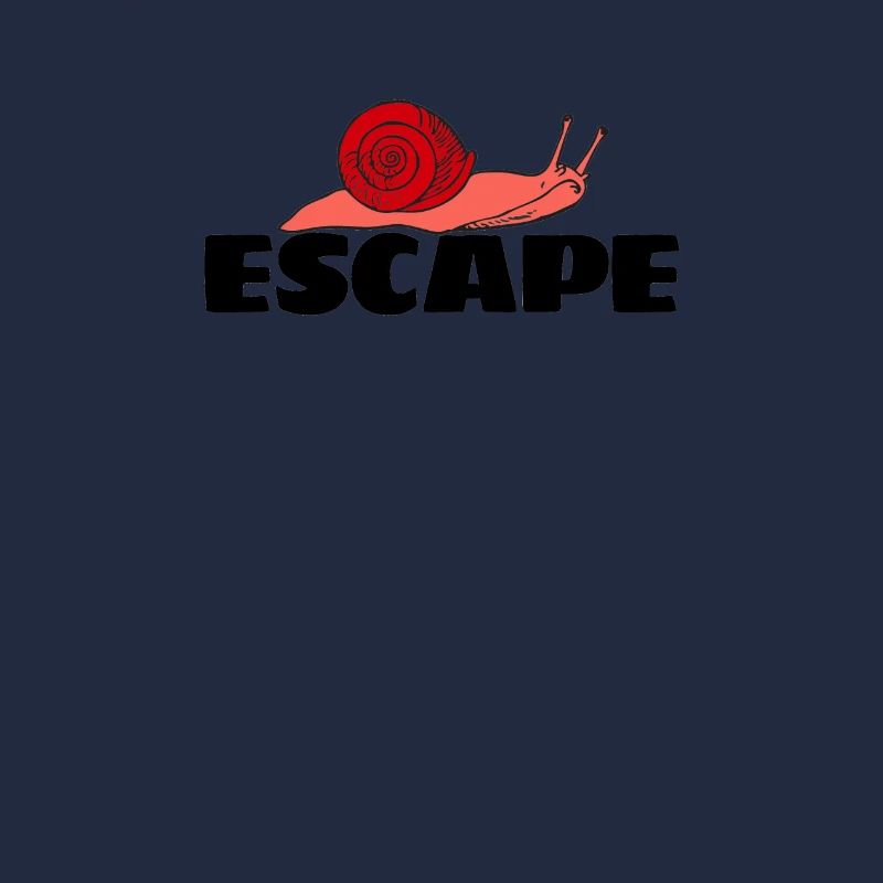 L’escargot ramper lentement drôle