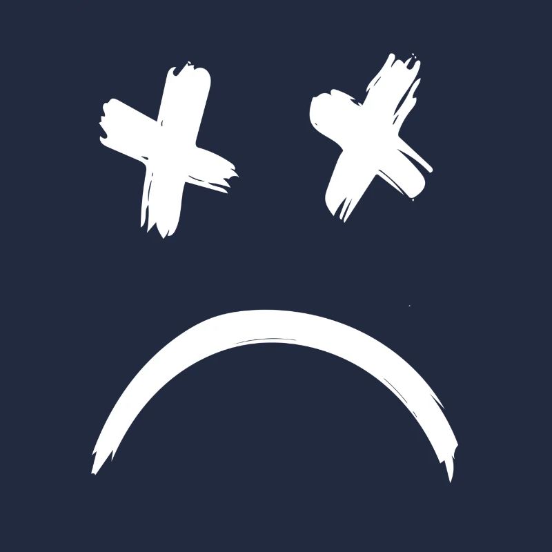 Sad Dead Smile Face