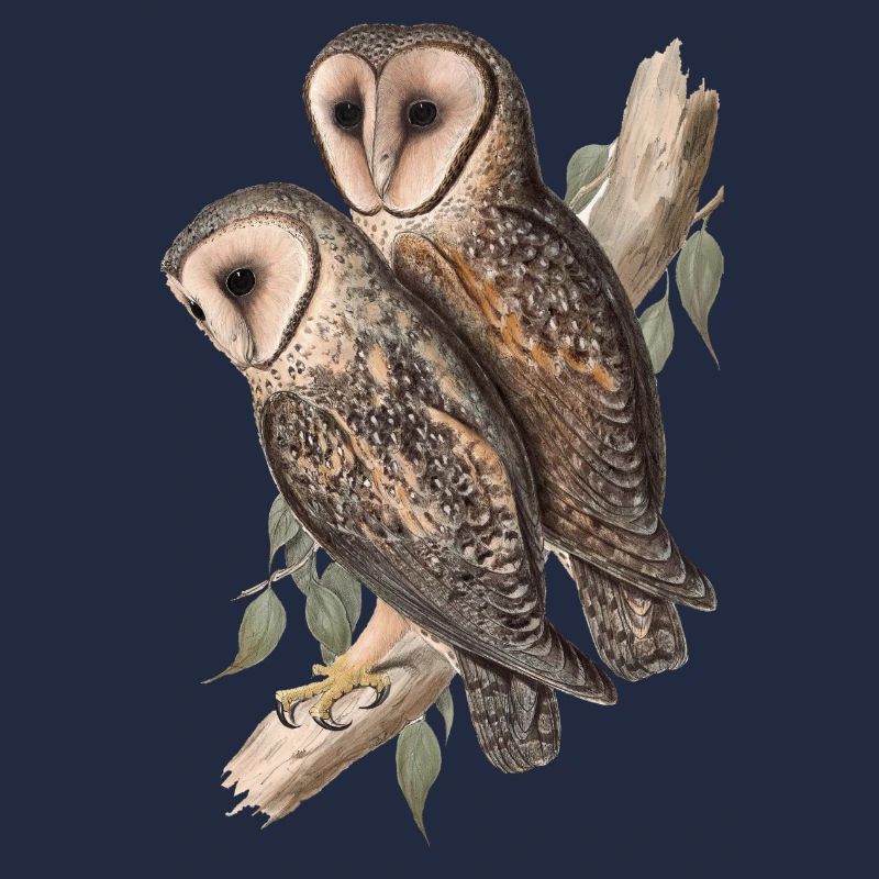 Eule Eulenpärchen Schleiereule