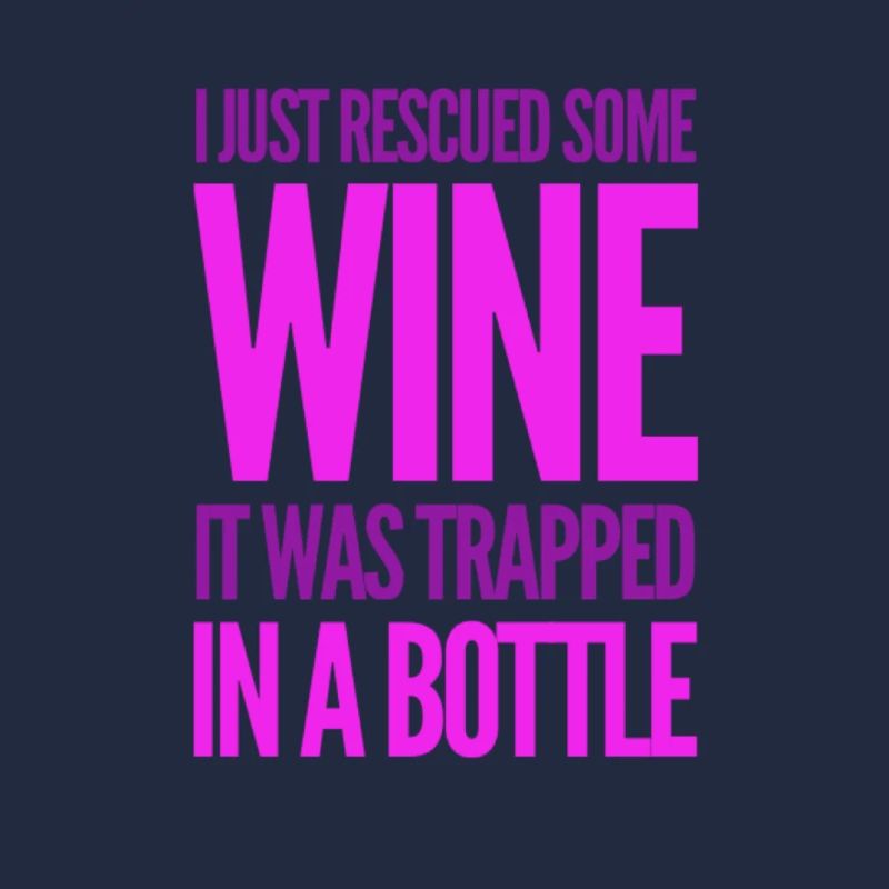 Ich habe den Wein gerettet. Es war in einer Flasche gefangen