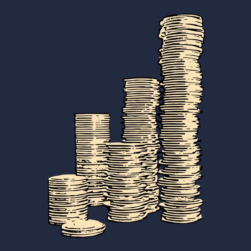 Coin Stack - Digital Illustration