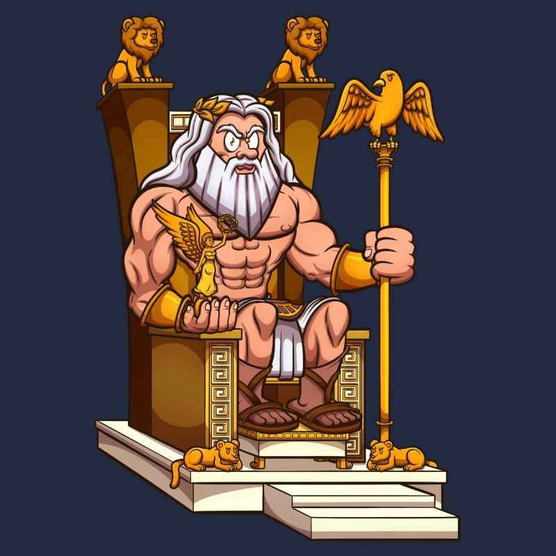 Zeus sur le trône