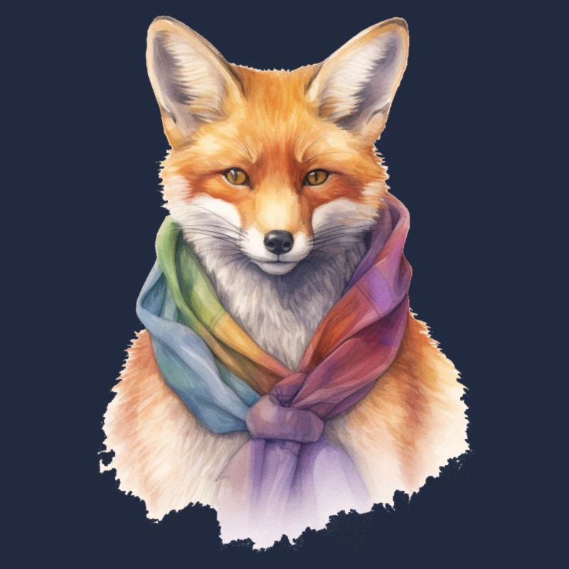 Fuchs mit Schal