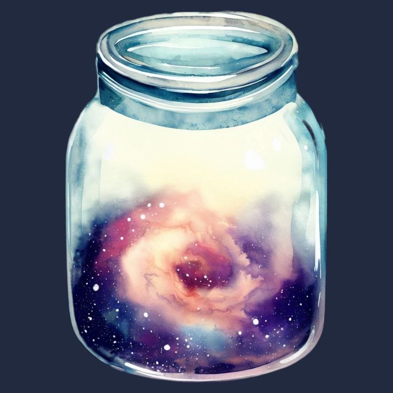 Espace dans un bocal