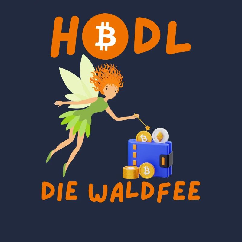 Crypto HODL la fée de la forêt BTC Bitcoin