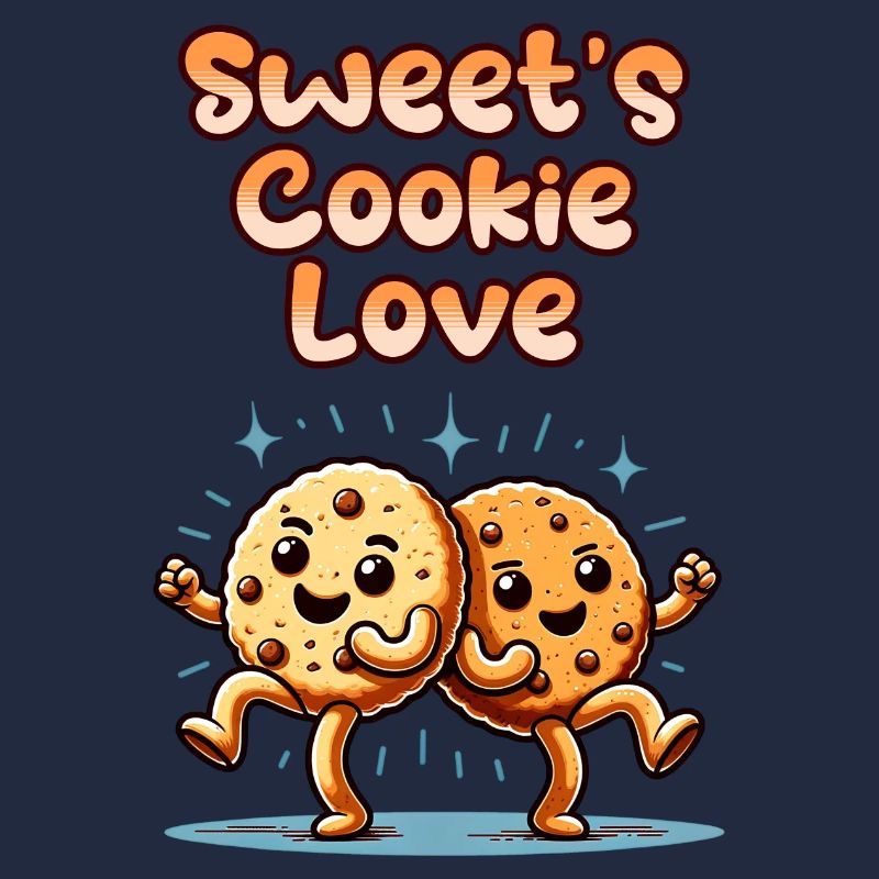 Biscuits mignons Biscuits sucrés Amour danser