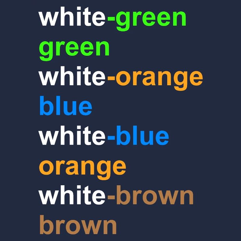 RJ45 Network Technology Color Assignment according to T568A