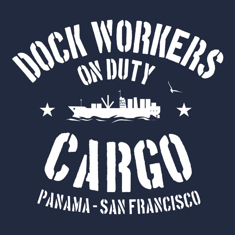 Dock workers on duty