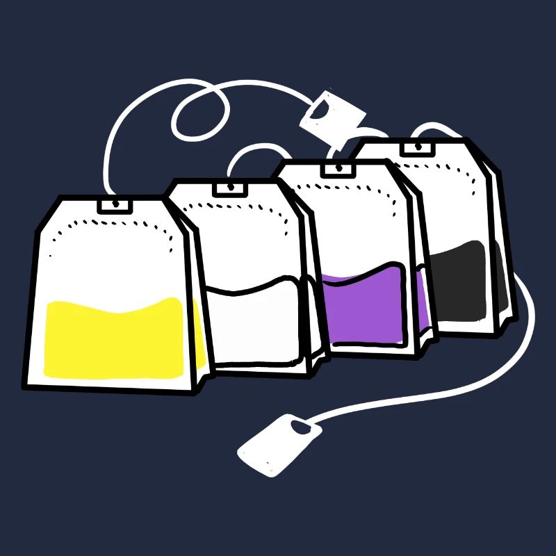 Nonbinary Pride Tea Bag Nonbinary Pride