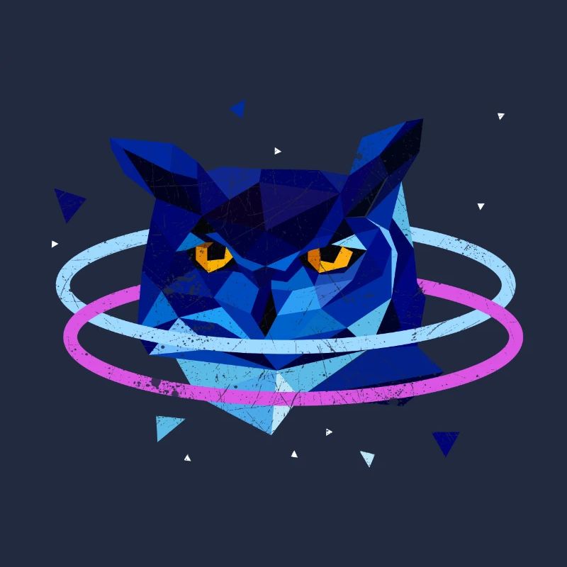 UHU EULE EULEN UHUS 90s 80s NEON MOTIVE GESCHENK