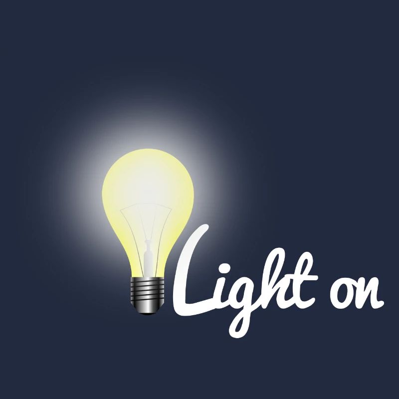 Light on light bulb
