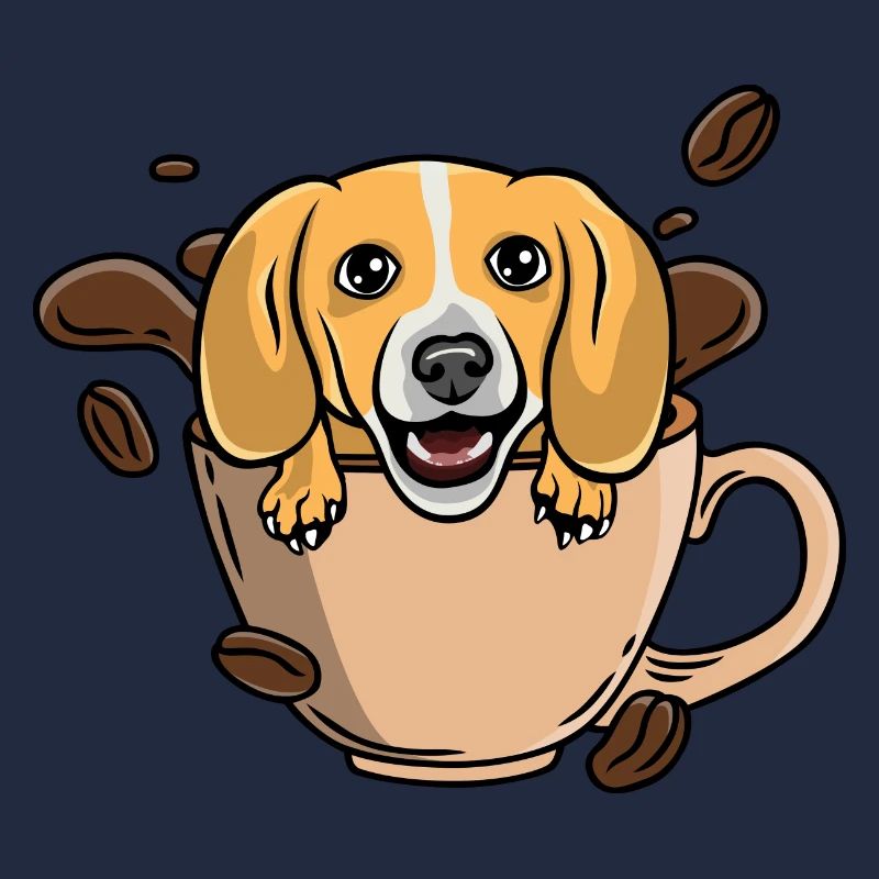 Beagle à café