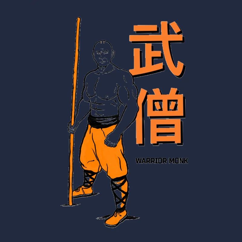Shaolin-Krieger-Mönch