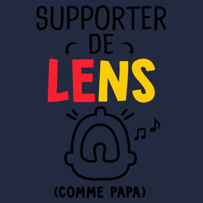 bébé supporter de Lens comme papa