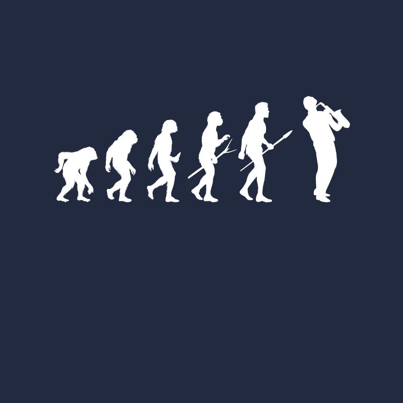 Evolution Saxophon Geschenk Musik Jazz Musiker