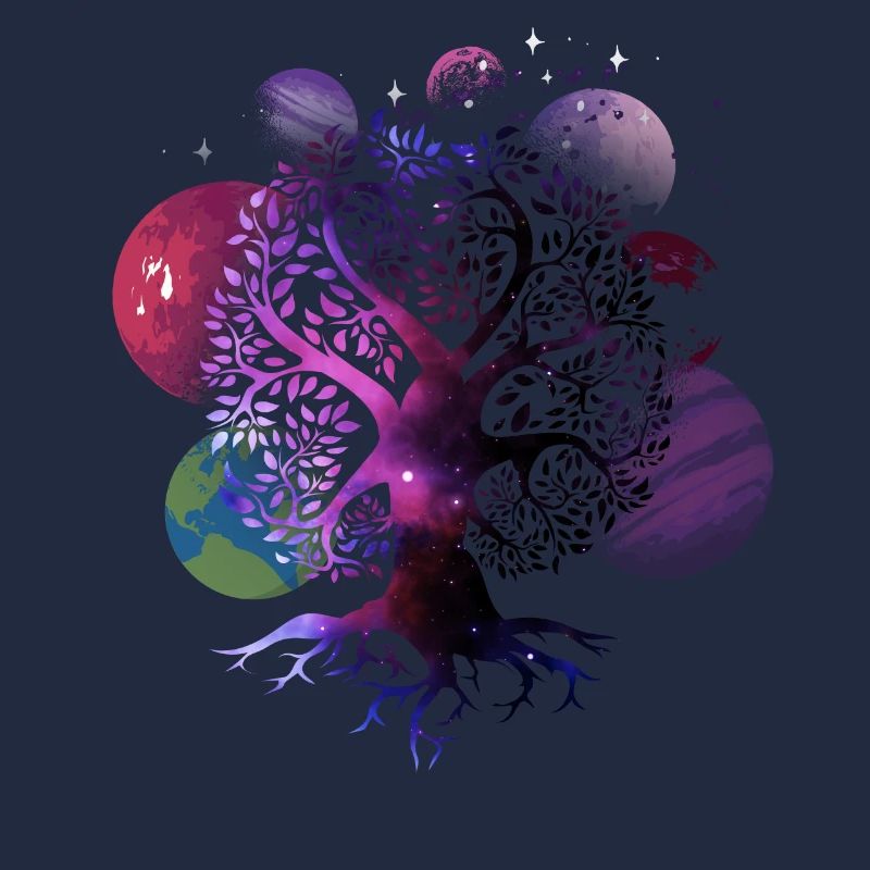 Tree of Life Galaxy, Planets, Solar System,