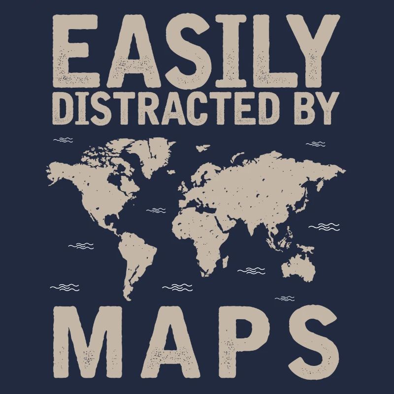 Cards, Map, Read Map, Distracted By Cards