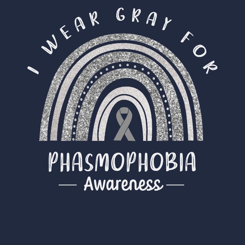 Nous portons du gris pour la conscience de la phasmophobie