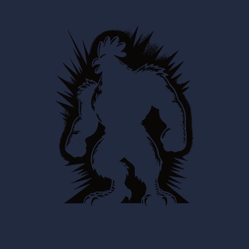 Conception de silhouette musclée et poulet