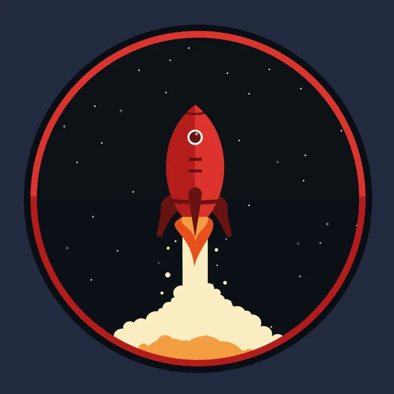 Fusée vers la lune Univers astrologie