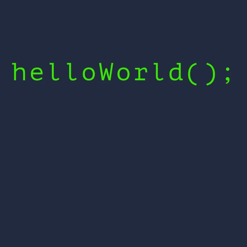HelloWorld Program Code Coding Informatik