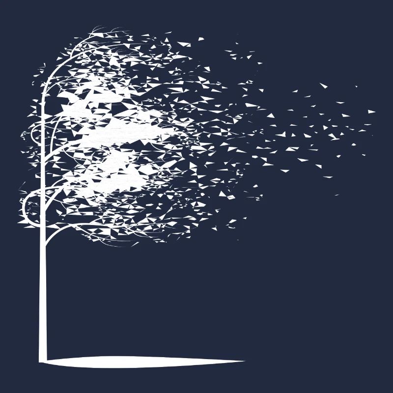 Tree leaves autumn white gift
