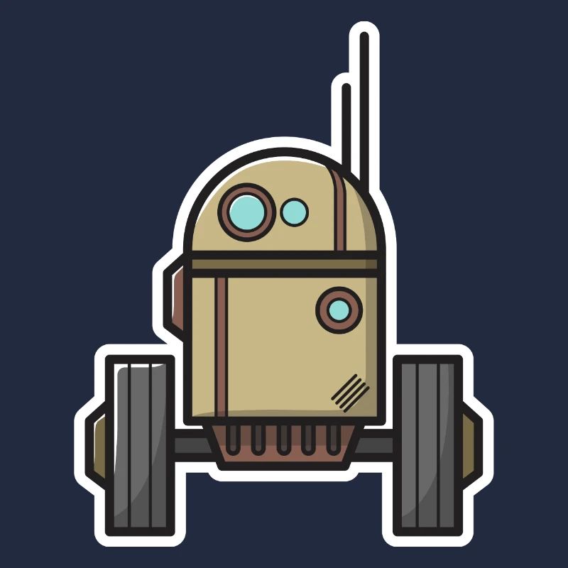 Roboter Science Fiction Geschenk Nerd Zukunft Bot