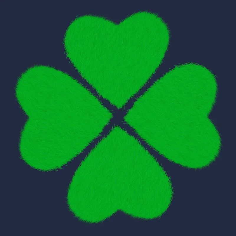 Lucky four-leaf clover leaf gift texture
