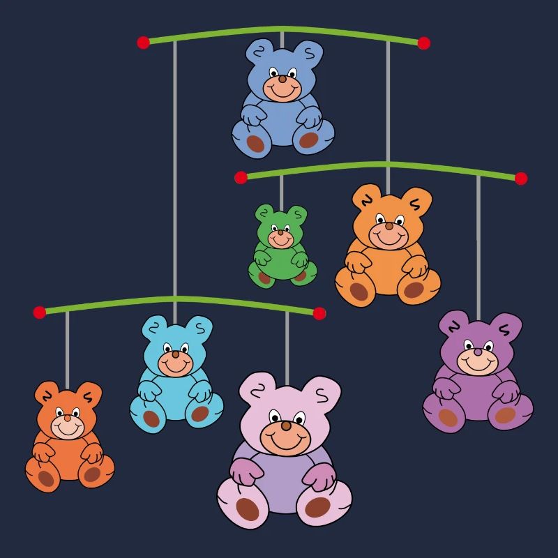 Mobilé mit Teddybären