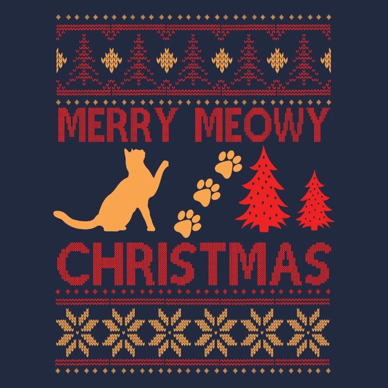 Chats mignons pull de Noël