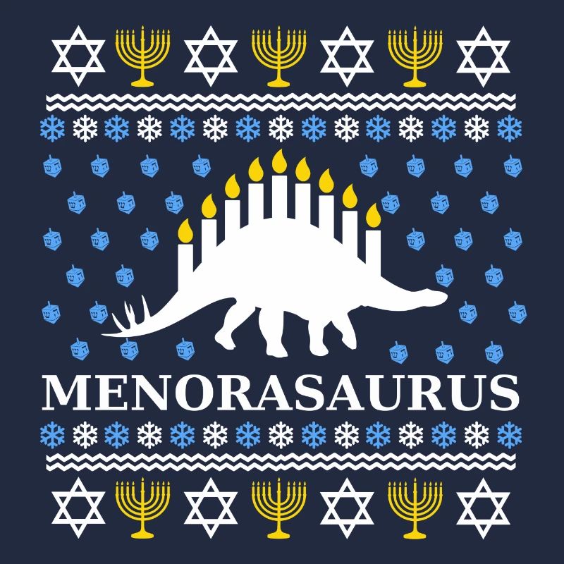 Menorasaurus - Tolle Geschenkidee Juden, Chanuka