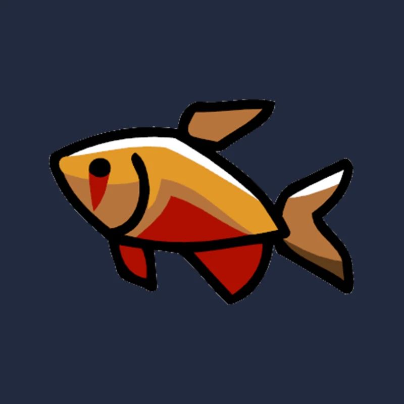 Fisch Comic Design rot