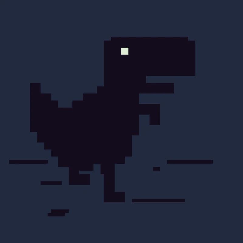 Dinosaure pixel rétro