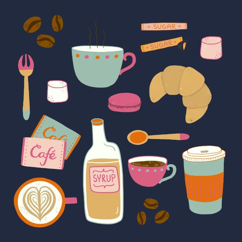 Drawing Coffee in a Cafe